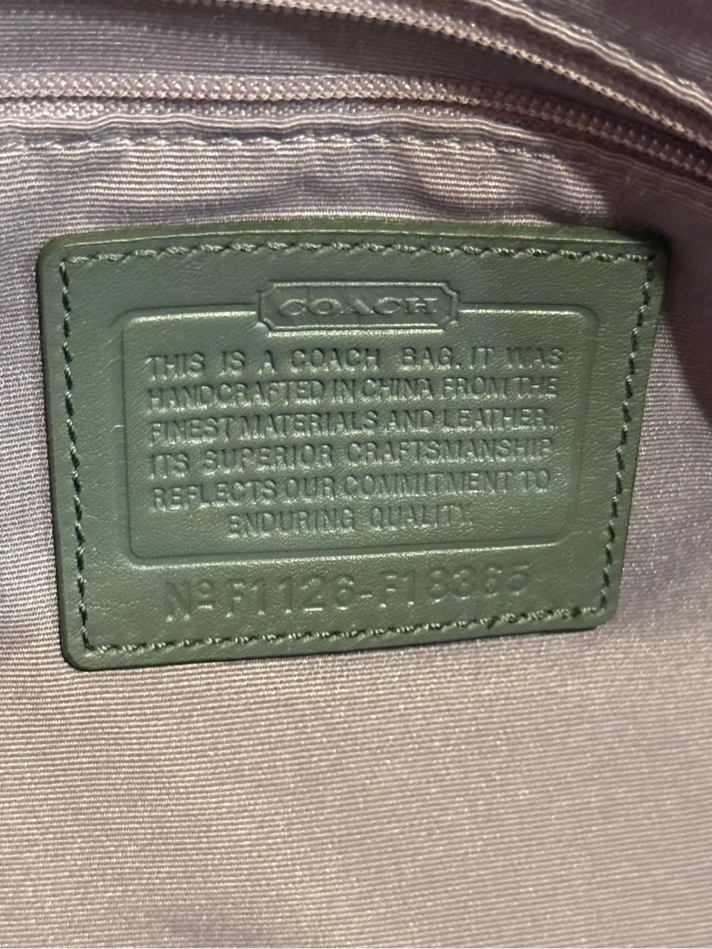 Coach Gray Signature 